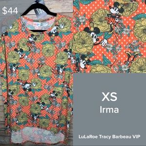 NWT LuLaRoe Disney XS Irma top